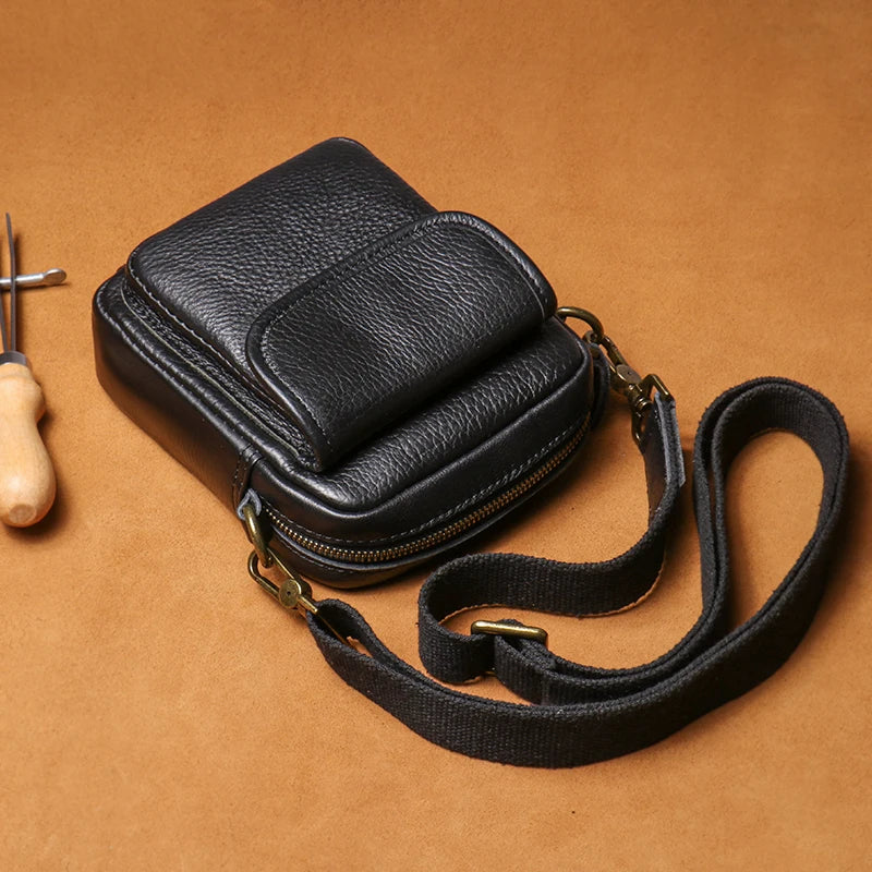 Leren Crossbody Tas - Model Apex