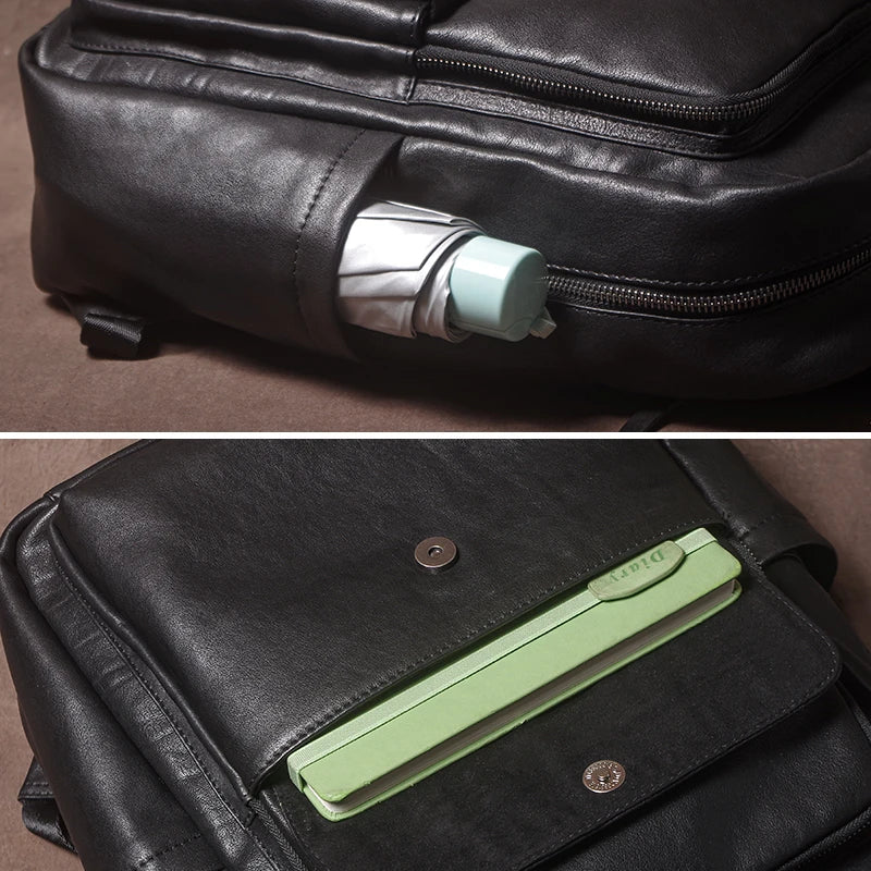 Leren Luxe Rugzak - Model Summit