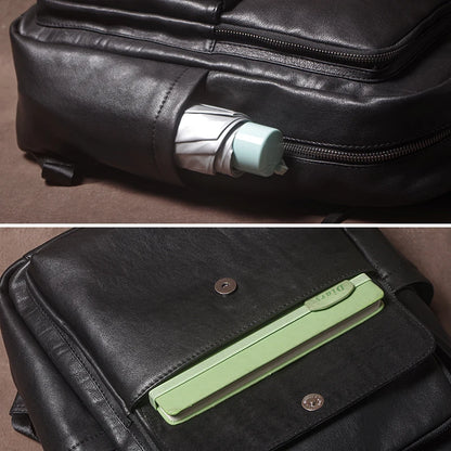 Leren Luxe Rugzak - Model Summit