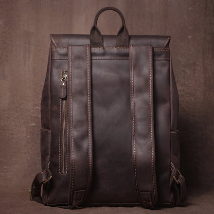 Leren Vintage Rugzak - Model Nomad