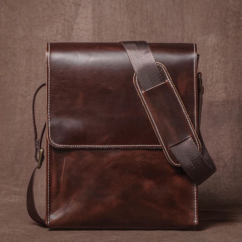 Leren Crossbody Tas - Model Vortex