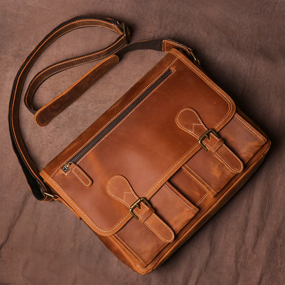 Leren Crossbody Tas - BRONCO Heritage Edition