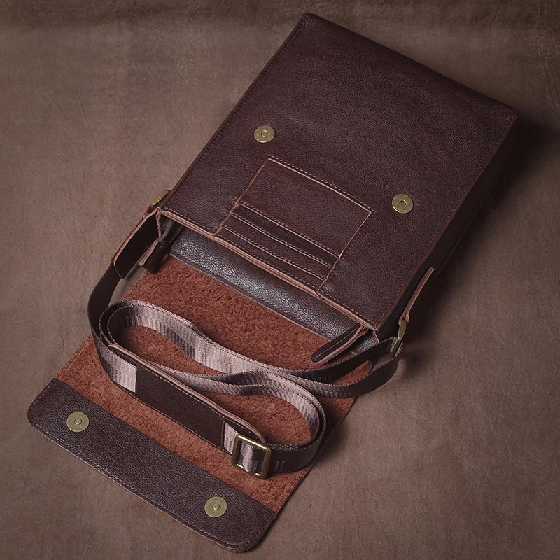 Leren Crossbody Tas - Model Vortex