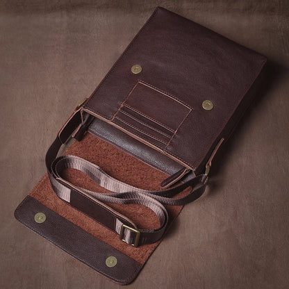 Leren Crossbody Tas - Model Vortex