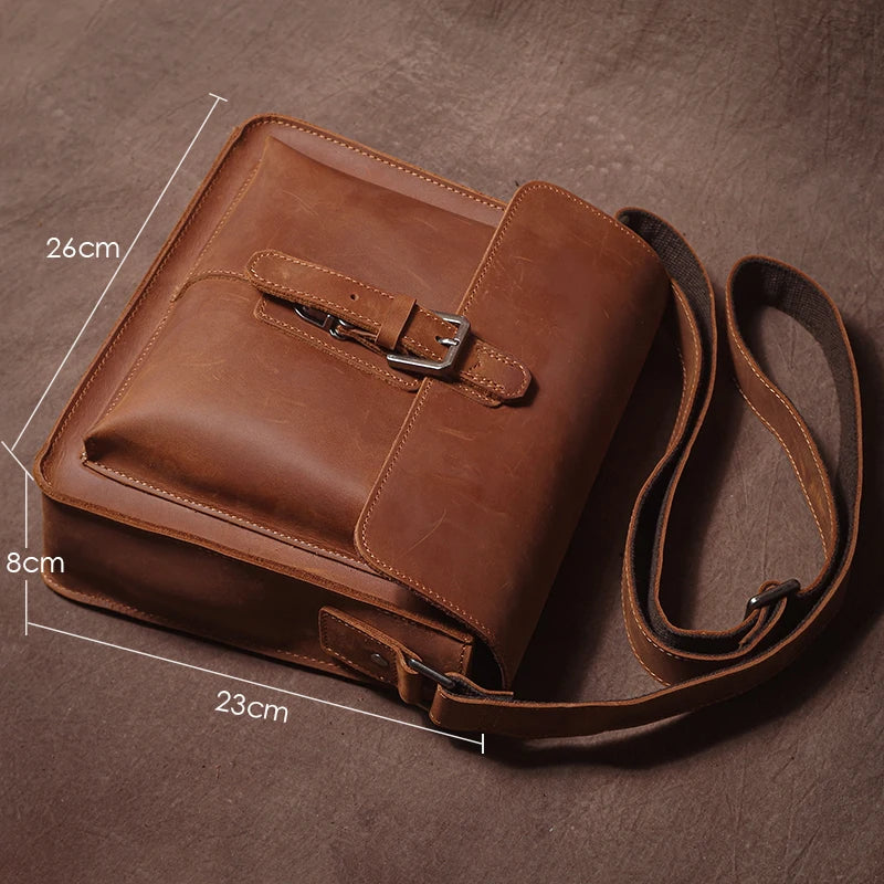 Leren Crossbody Tas - Model Titan