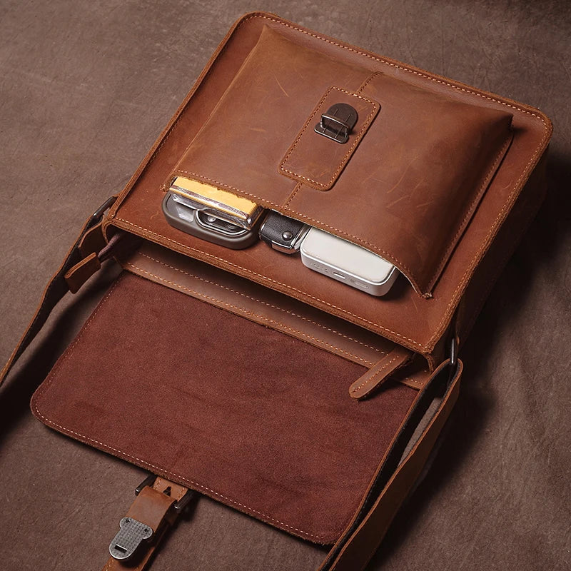 Leren Crossbody Tas - Model Titan