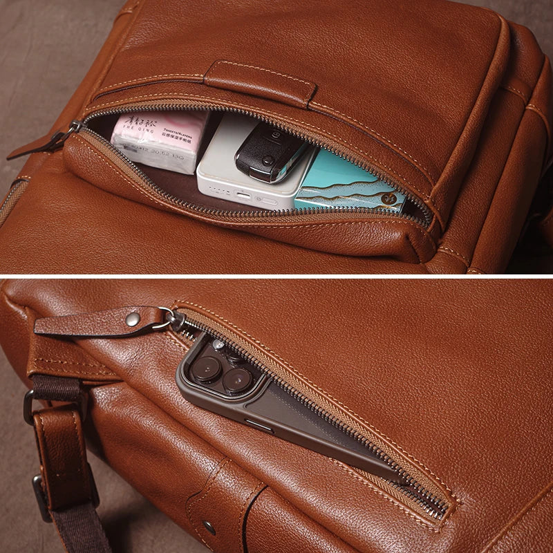 Leren Weekend Rugzak - Model Explorer