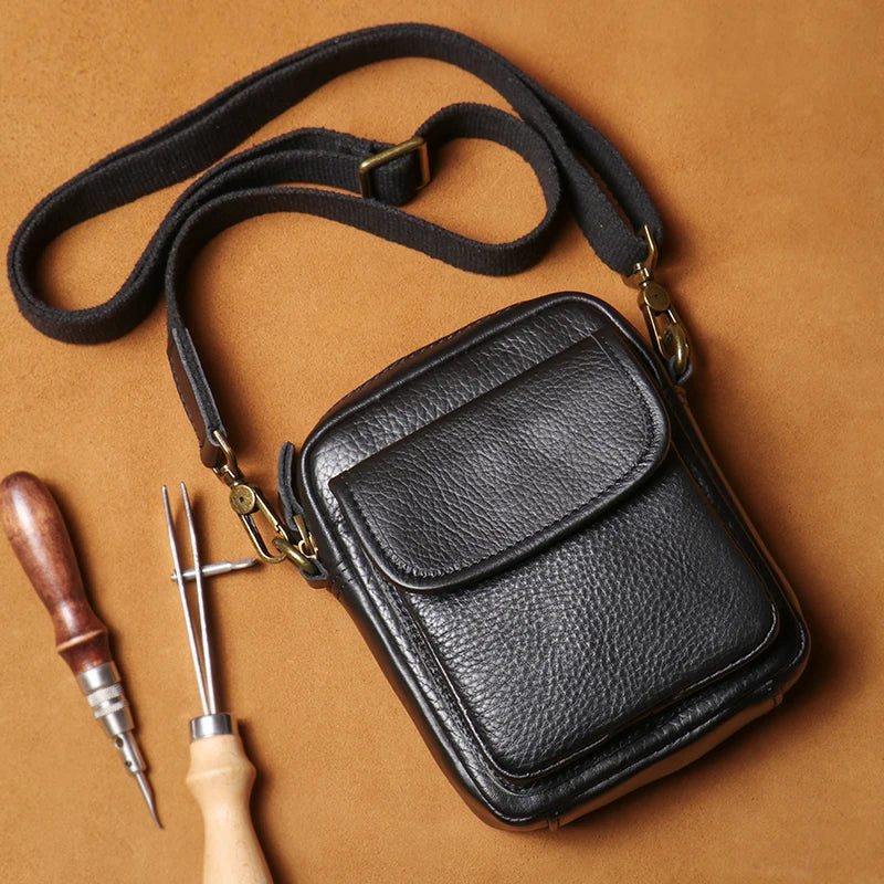 Leren Crossbody Tas - Model Apex