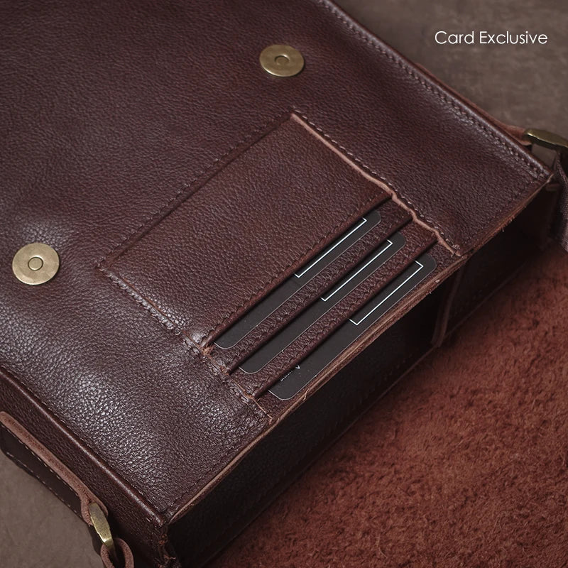 Leren Crossbody Tas - Model Vortex